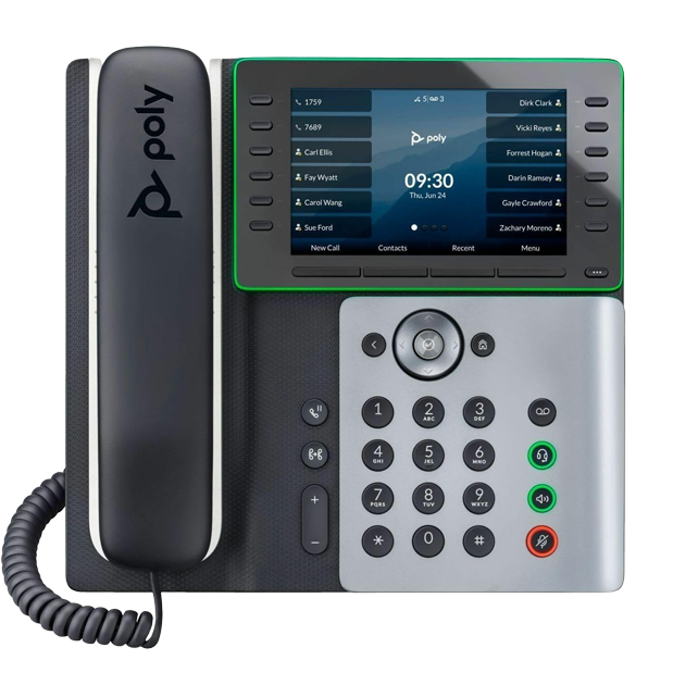 Photo of the Polyedge E550 desk phone