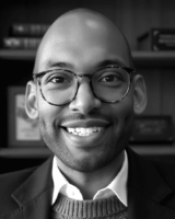 Kendall A. Nicholson Black and White Headshot