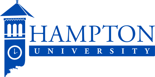Hampton University Logo in blue