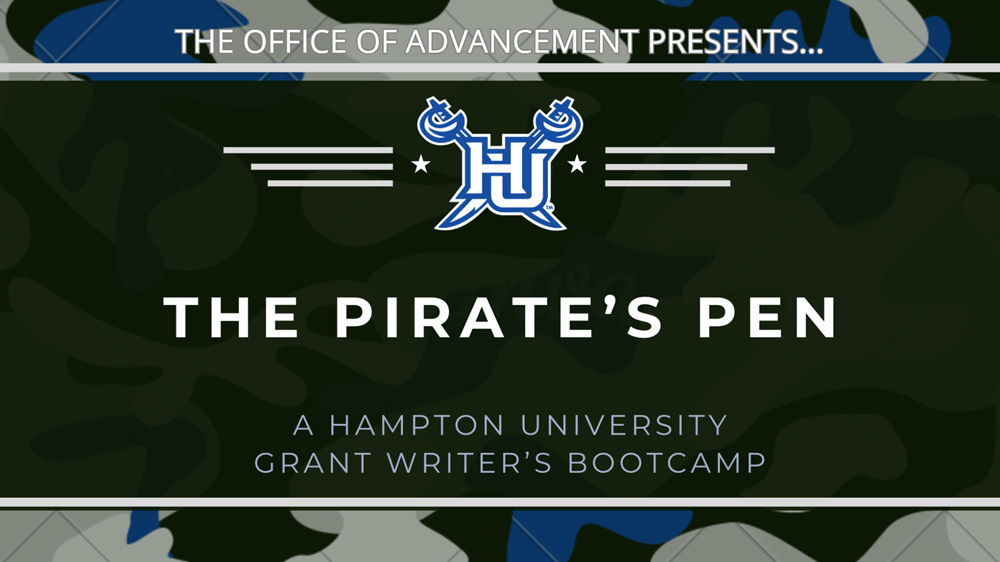 Graphic of the first slide of the Grant Writers workshop all modules presentation.