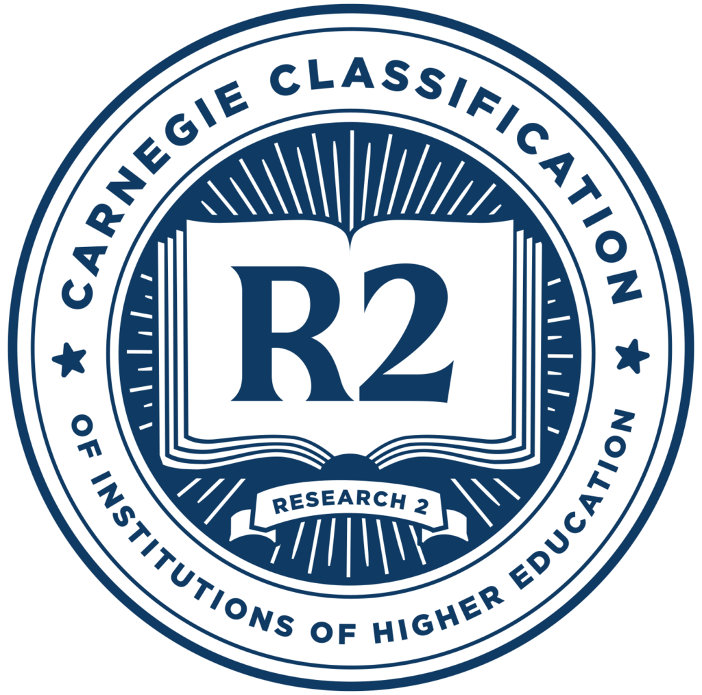 Carnegie Classification of Institutions of Higher Education Research 2 Designation Seal