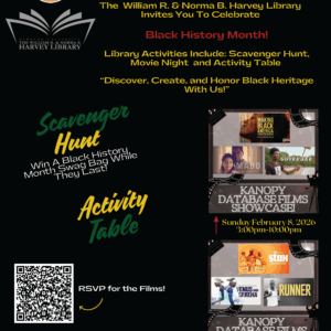 Harvey Library Black History Month Events