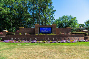 Hampton University campus entrance