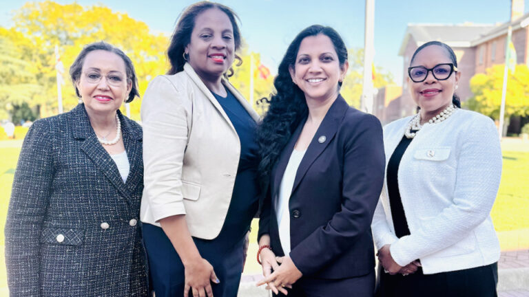 A photo of Denise Charbonnet, Jessica Sullivan, Neelam Azad, and Katina Ward-James.