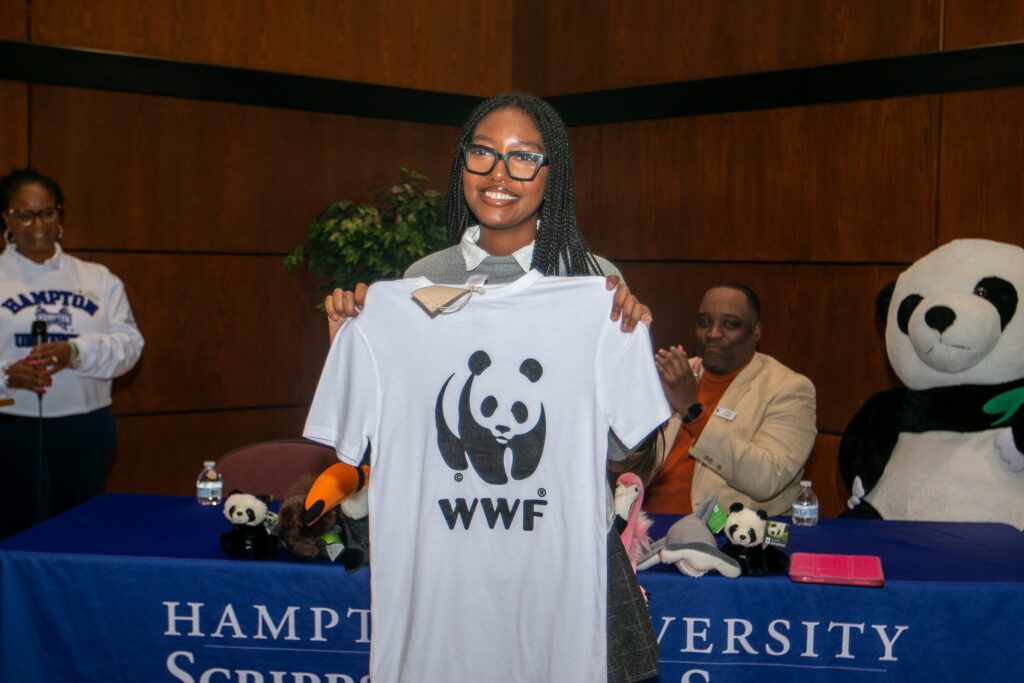 HoneyRose Smith, second year journalism major is winner of first WWF Environmental Journalism scholarship and one-year mentorship