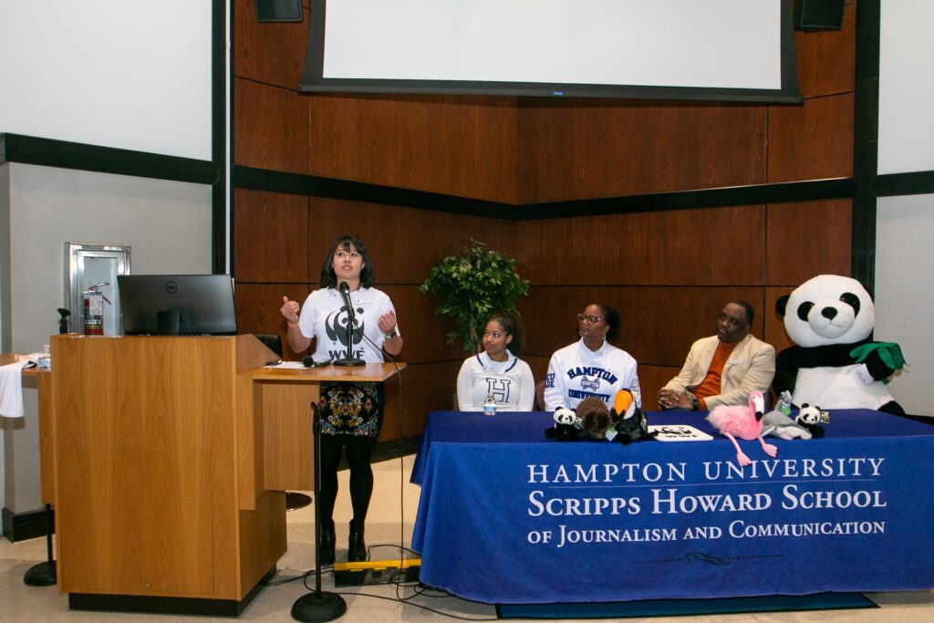 WWF presentation in Robert P. Scripps auditorium on Jan 29, 2025