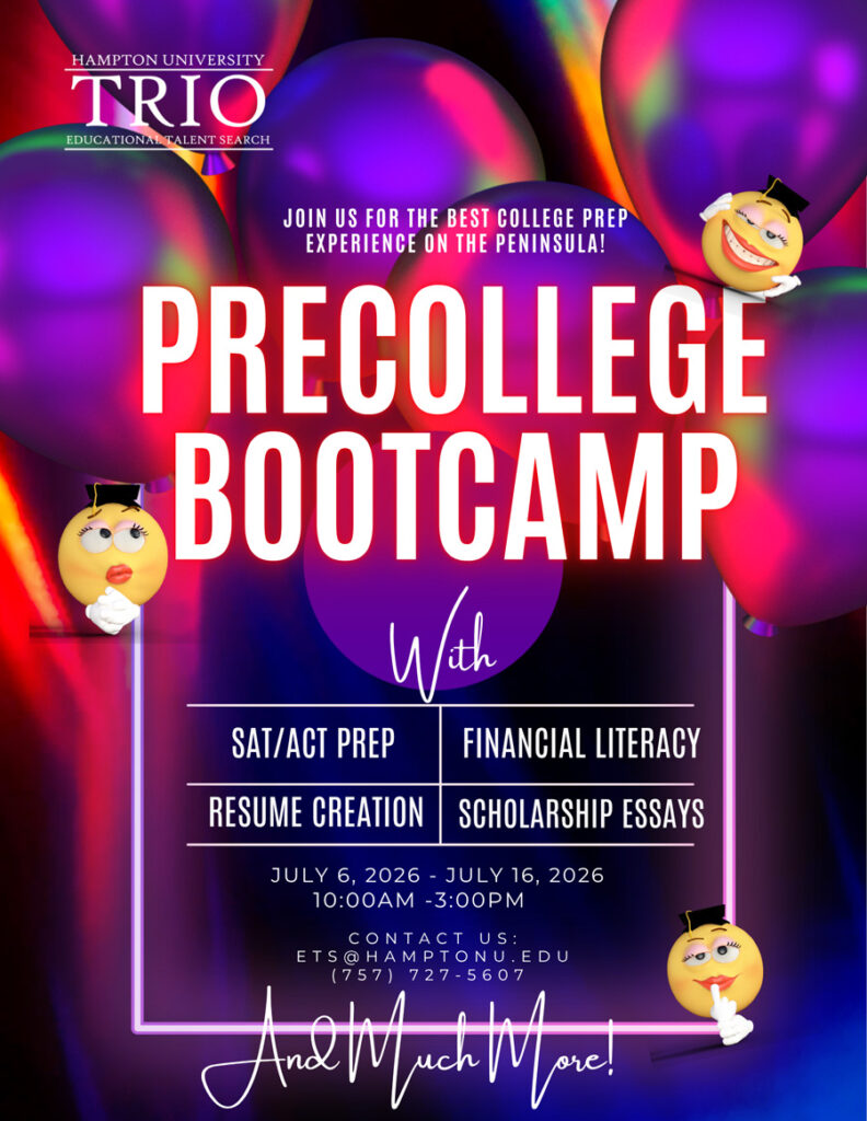 A graphic for the Pre-College Bootcamp.