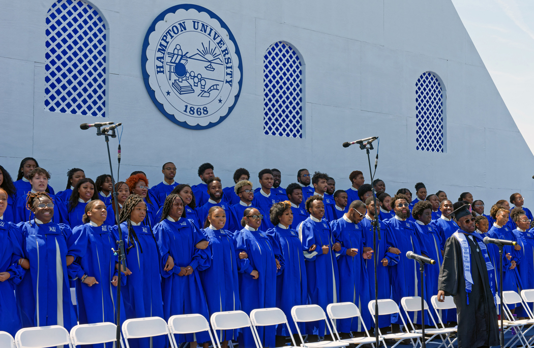 Hampton University Concert Choir Led by Director Omar Dickenson to