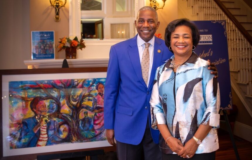 HU President Darrell K. Williams, and First Lady Myra Williams, Donate  $100,000 to the University - Hampton University Home